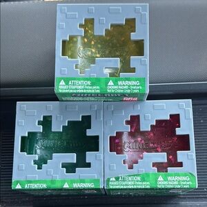 3 Minecraft Squish Jelly Cube Collectible